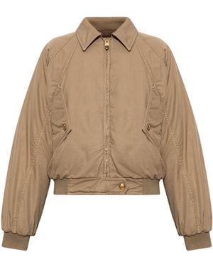 Versace Insulated Jacket With Medusa Head - Natural