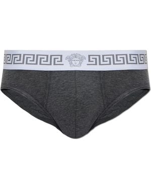 Versace Medusa Head Briefs - Grey
