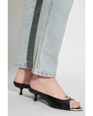 DIESEL Heeled Mules 'D-Diams-Sa-40' - Gray