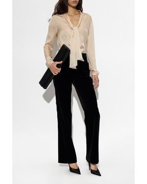Balmain Silk Top - Black