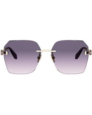 BVLGARI Geometric Sunglasses - Purple