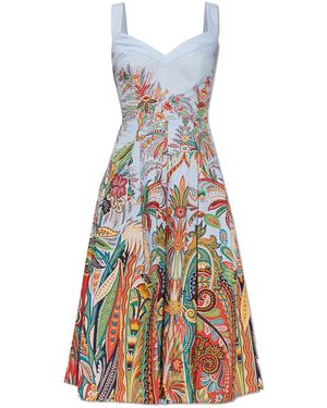 Etro Dress With Print - White