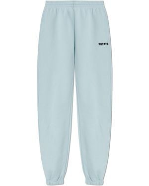 ROTATE BIRGER CHRISTENSEN Joggers With Logo - Blue