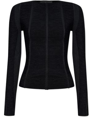 The Attico Long-Sleeve Top - Black