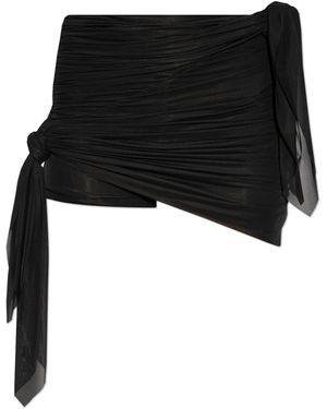 DIESEL Draped Skirt-Shorts O-Ruellia-Plain - Black