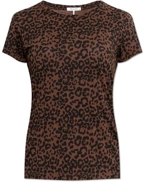 Rag & Bone T-Shirt With Animal Motif - Brown