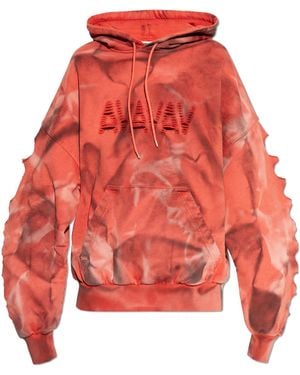 AVAVAV Sweatshirt With 'Vintage' Effect - Red