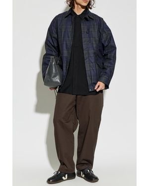 Comme des Garçons Plaid Pattern Jacket - Blue
