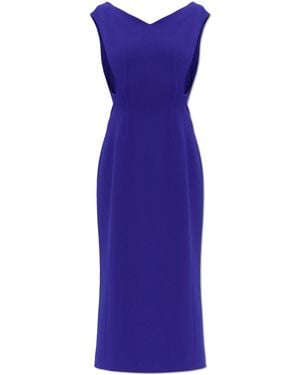 Jil Sander Dress With Waist Darts - Purple