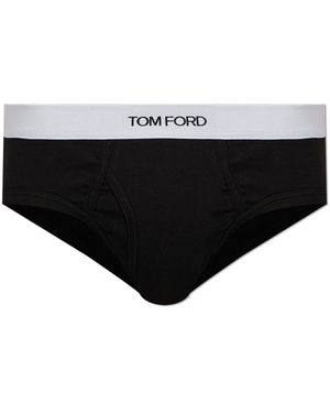 Tom Ford Logo Briefs - Black