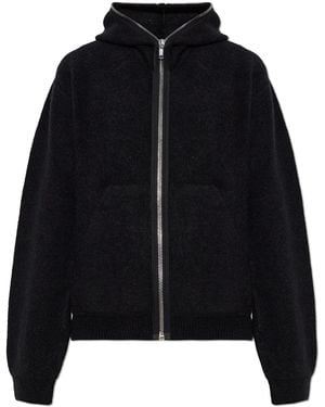 Rick Owens Hooded Cardigan - Black
