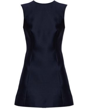 Balenciaga Wool Sleeveless Dress - Blue