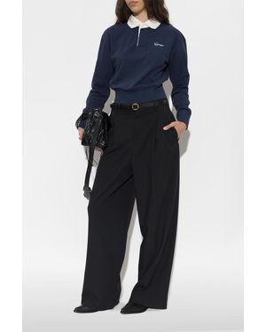 KENZO Long-Sleeve Polo - Blue