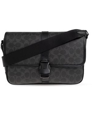 COACH Shoulder Bag With Monogram - Black