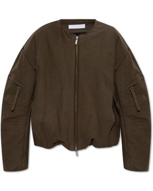 Helmut Lang Padded Jacket With Pockets - Brown