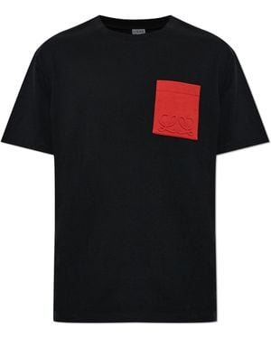 Loewe T-Shirt With Pocket - Black