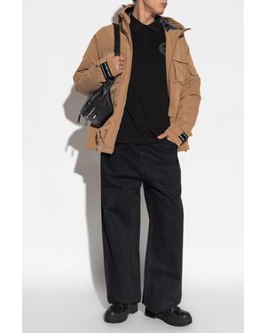 Versace Jeans Couture Insulated Jacket With Hood - Black