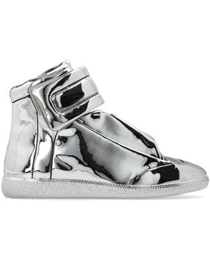 Maison Margiela Leather Sports Shoes - Metallic