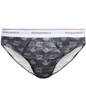 DSquared² Briefs With Monogram - Grey