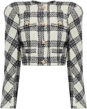 Vetements Tweed Blazer With Lurex Thread - Black