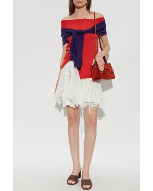JW Anderson Lace Skirt - Red