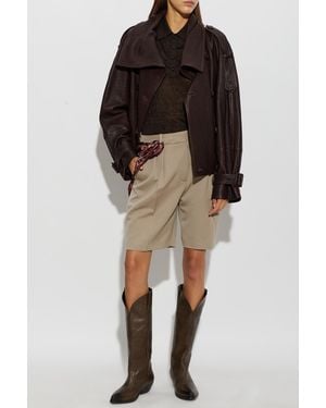 Acne Studios Leather Jacket With 'Vintage' Effect - Black