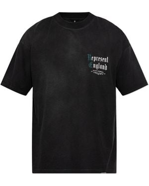Represent T-Shirt With Logo - Black