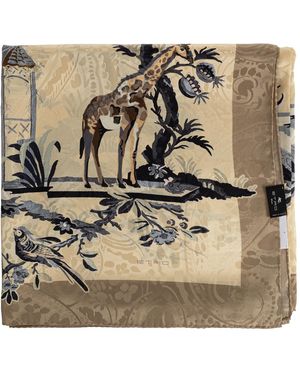 Etro Silk Scarf - Natural