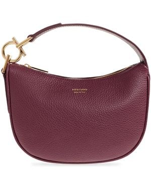 Ferragamo Leather Handbag - Purple