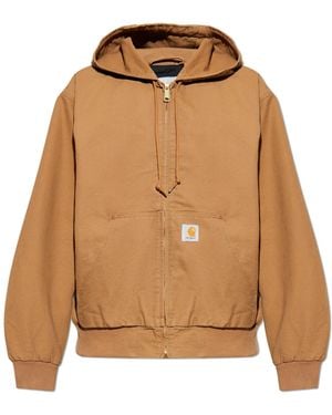 Carhartt Hooded Jacket Og Active - Brown