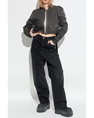 Vetements Jeans With Logo - Black