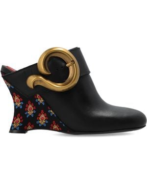 Etro Wedge Heel Slides - Black