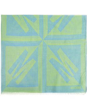 Moschino Scarf With Logo - Green