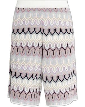 Akep Shorts With Lurex Thread - White