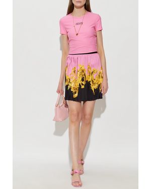 Versace Jeans Couture Pleated Skirt - Pink