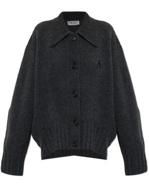 The Attico Cardigan With Collar - Blue