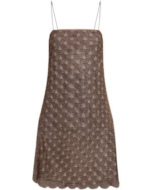 ROTATE BIRGER CHRISTENSEN Short Sequin Dress - Brown