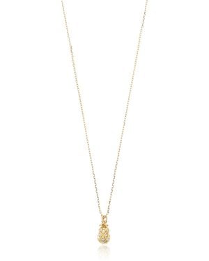 Kate Spade Necklace With A Pendant Featuring Sparkling Crystals - Metallic