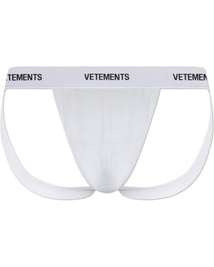 Vetements Cotton Jockstraps - White