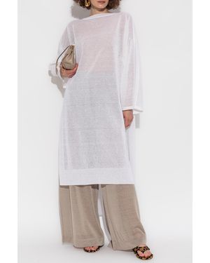 Alaïa Loose-Fit Dress - White