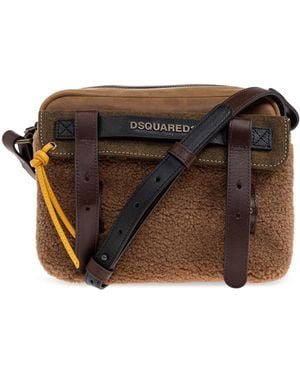 DSquared² Shoulder Bag With Logo - Brown
