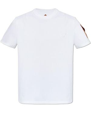 MCM Cotton T-Shirt With Logo - White