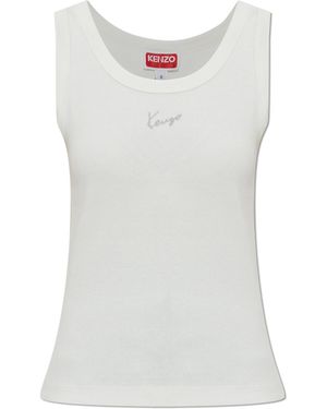 KENZO Top With Z Logo - White