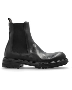 Dolce & Gabbana Leather Ankle Boots - Black