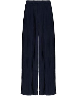 Victoria Beckham Pleated Trousers - Blue