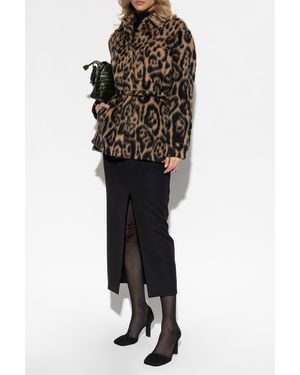 Fendi Animal Print Jacket - Black