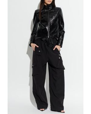 Courreges Jacket With Logo - Black