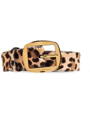Dolce & Gabbana Belt With Animal Motif - Metallic