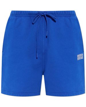 American Vintage Sweatshorts - Blue