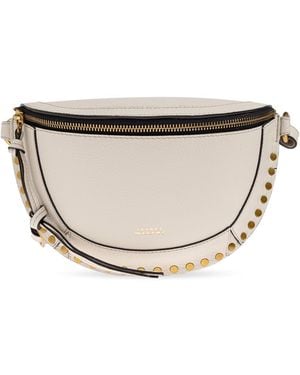 Isabel Marant Leather Belt Bag 'Skano' - Natural